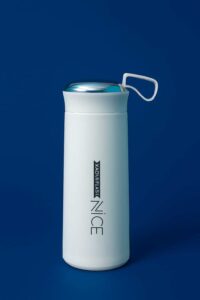 KARIKAR Vacuum Insulated Water Bottle – Pastel Series, 400 ml | Leak-Resistant Mirror Cap, Carry Loop | Glass & Plastic